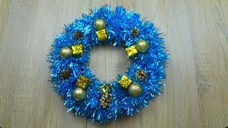 Новогодний Рождественский Венок Своими Руками//New Year Christmas Wreath