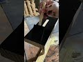 Wood Painting Process Applying Smooth Black Finish on Furniture#popular #wood #woodworking #painting