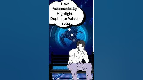 How to Highlight Duplicate Values in VBA| VBA Tips and Tricks. #shorts #excel #macro #automation