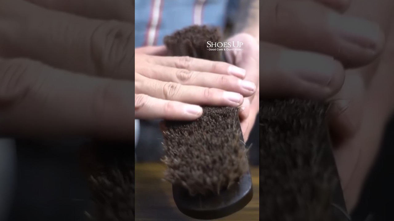 Bàn chải Lông Ngựa đánh bóng Giày Da & Đồ Da chuyên dụng. 