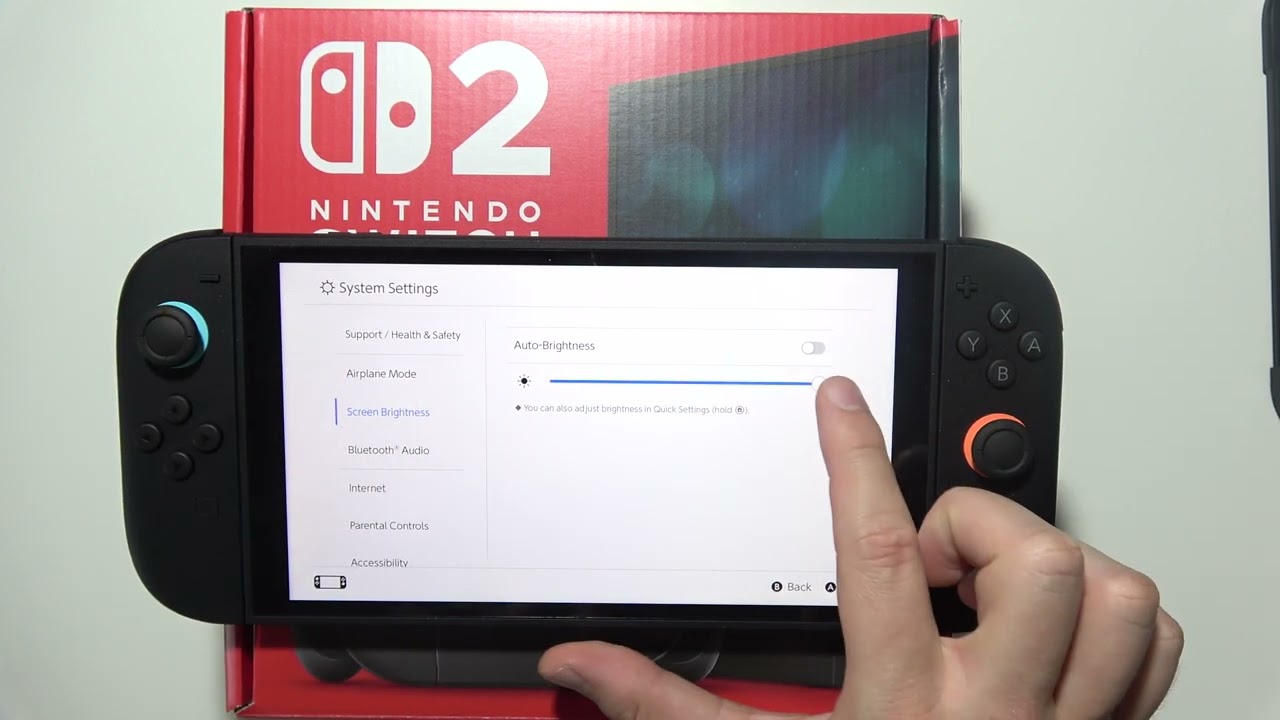 Nintendo Switch 2: How to Disable Auto Brightness