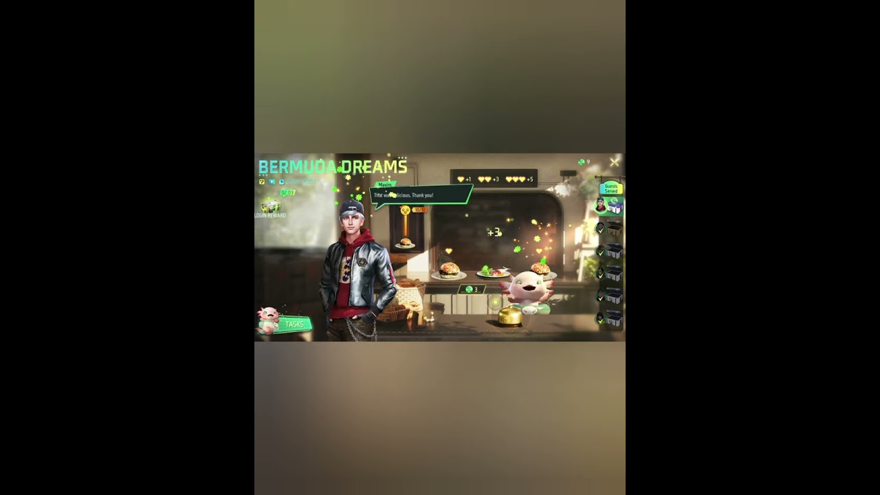 What's inside the green box in barmuda dream event in freefire 