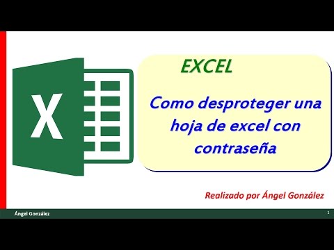 Vídeo: Com puc desprotegir un llibre d'Excel a Windows 10?