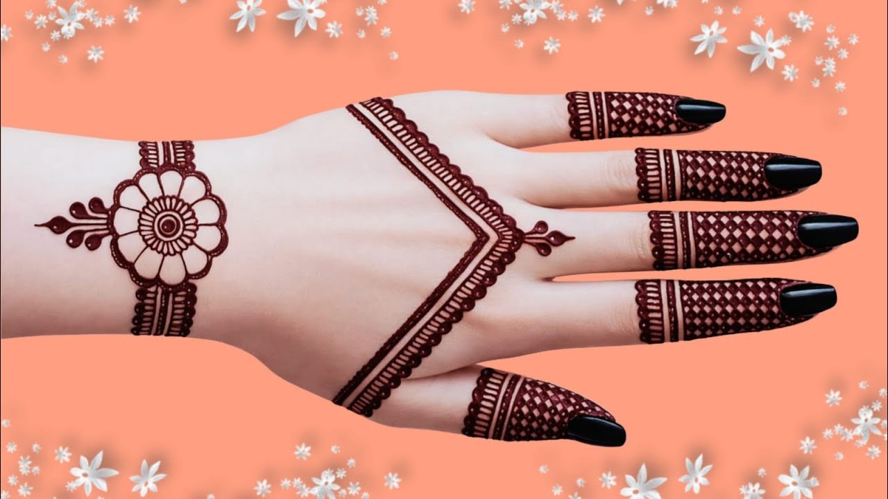 Easy Henna Design | Mehndi Designs For Hands | Mehandi Ka Design | Girls Mehndi Design 2026