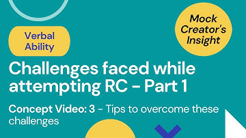 Tips For Solving the RCs challenges P1| Major Hurdles in RCs| CAT Reading Comprehension|Priyasha Das