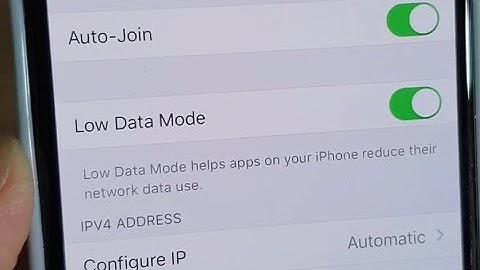 iPhone 11 Pro: How to Enable / Disable Wifi Low Data Mode
