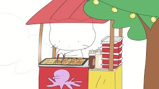 Cat's Takoyaki Stand (ASMR Animation)
