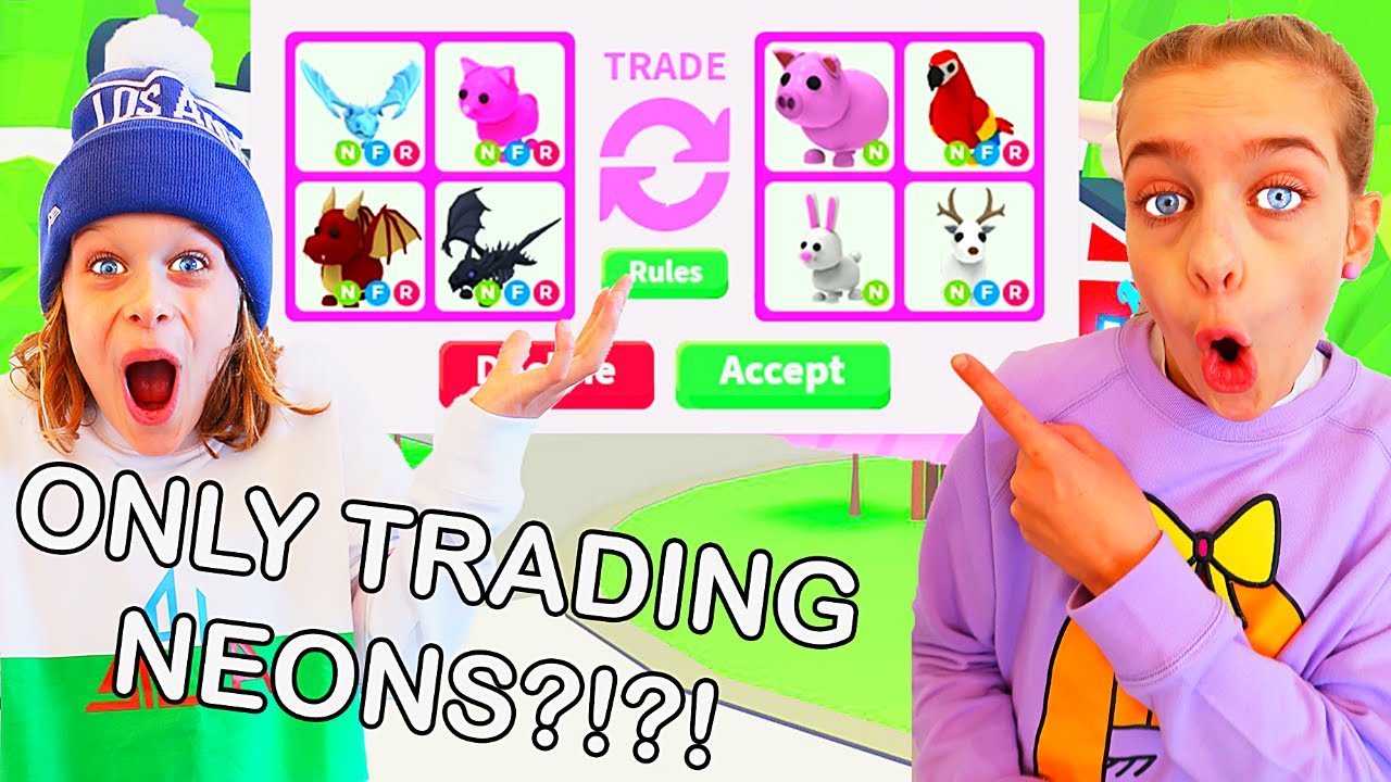 Only Trading Neon Pets Adopt Me Roblox Gaming W The Norris Nuts Youtube