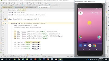 9강 kotlin(코틀린) 기반 Android 9.0 ver 2단계  - 데이터 전달하기