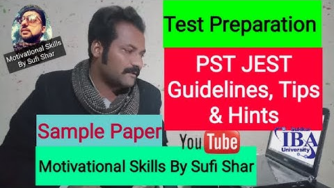 PST JEST Test preparation tips in Sindhi | Test preparation guidance & Tips | Sample test paper