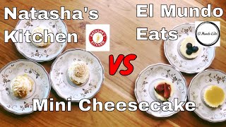 ميني تشيز كيك سهلة  Creamy Cheese Cake Natashas Kitchen VS El Mundo Eats