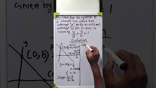 #maths (equation of a line, double intercept form)