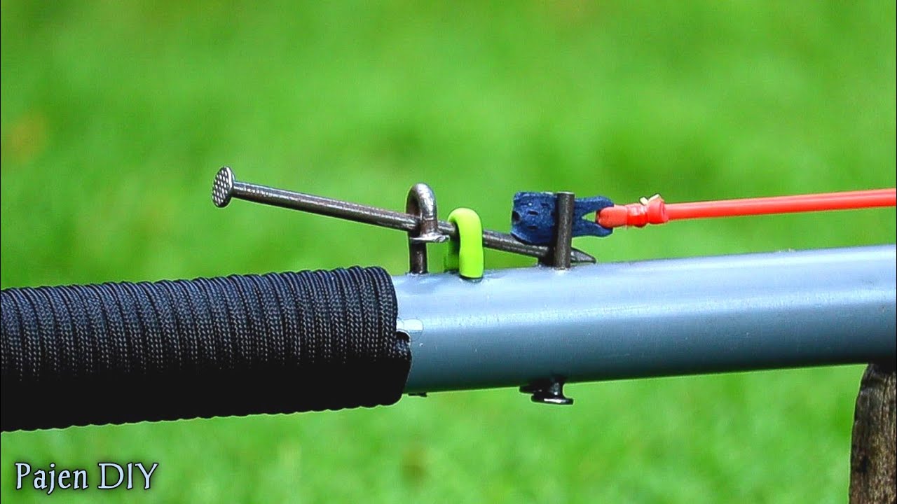 DIY Slingshot Nail Slingshot Version Of PVC Pipe YouTube