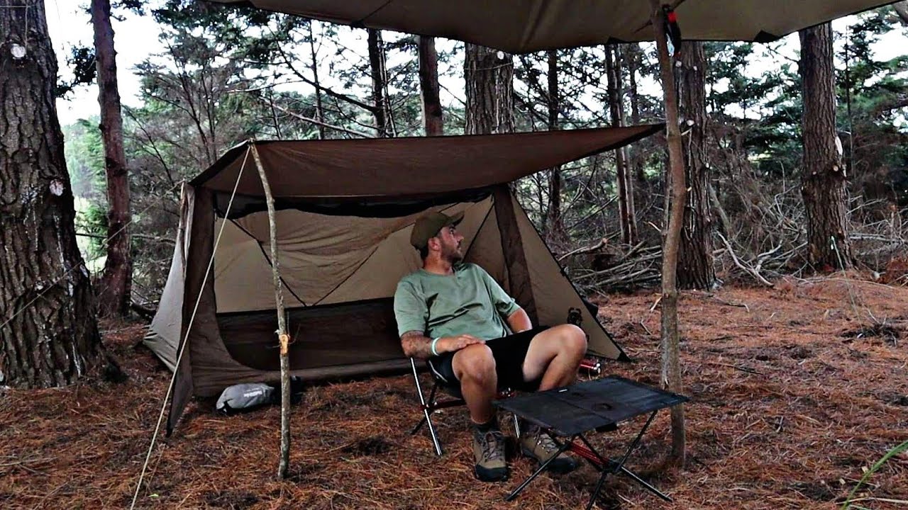 Tent CAMPING in Rain Forest YouTube