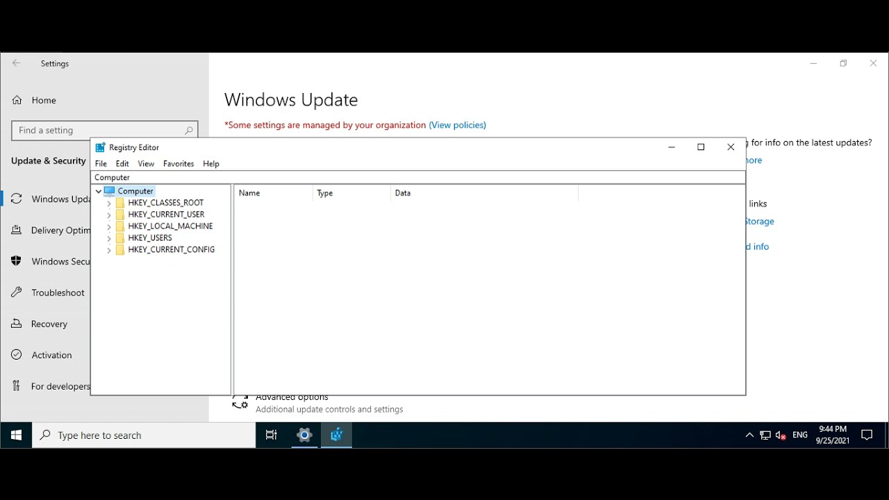 [ Solved ] Some settings are managed by your organization windows server