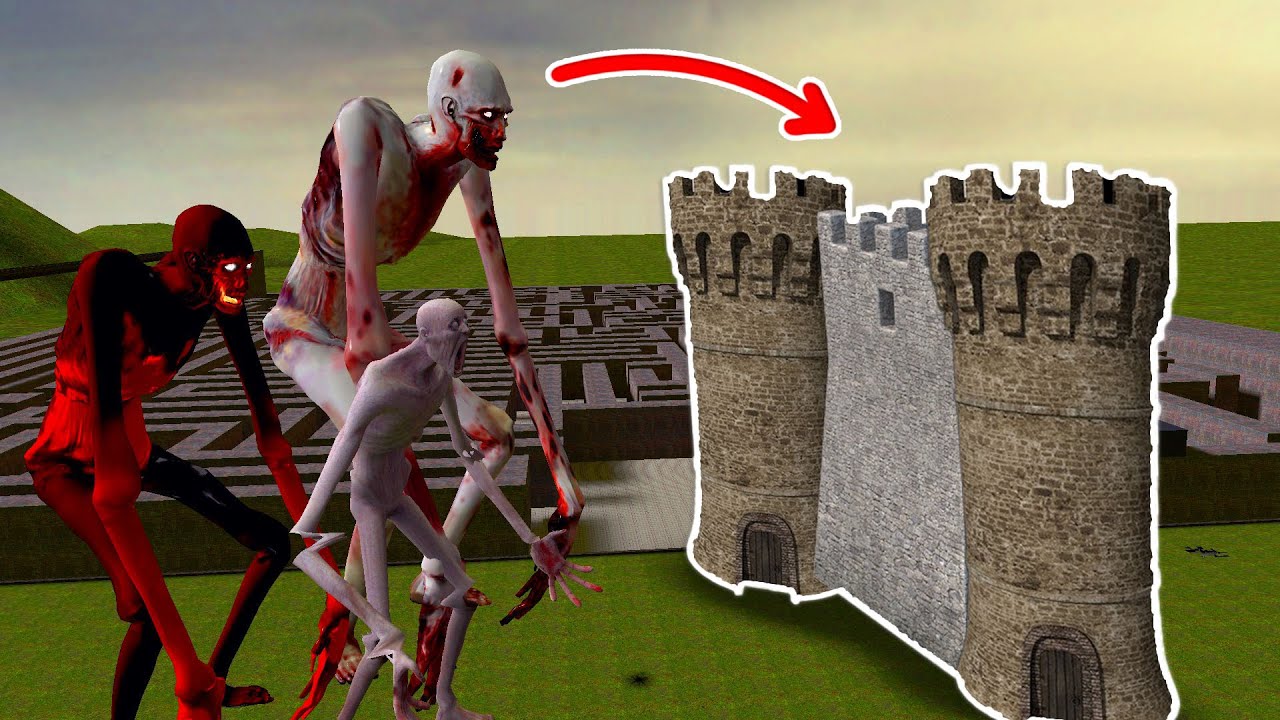 SCP 096 vs Towers Garry Mod! part 3