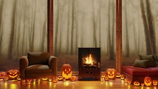 Cozy Halloween Ambience with Fireplace Sounds, Rain and Thunder by Refined Ambience 970 views 1 year ago 10 hours