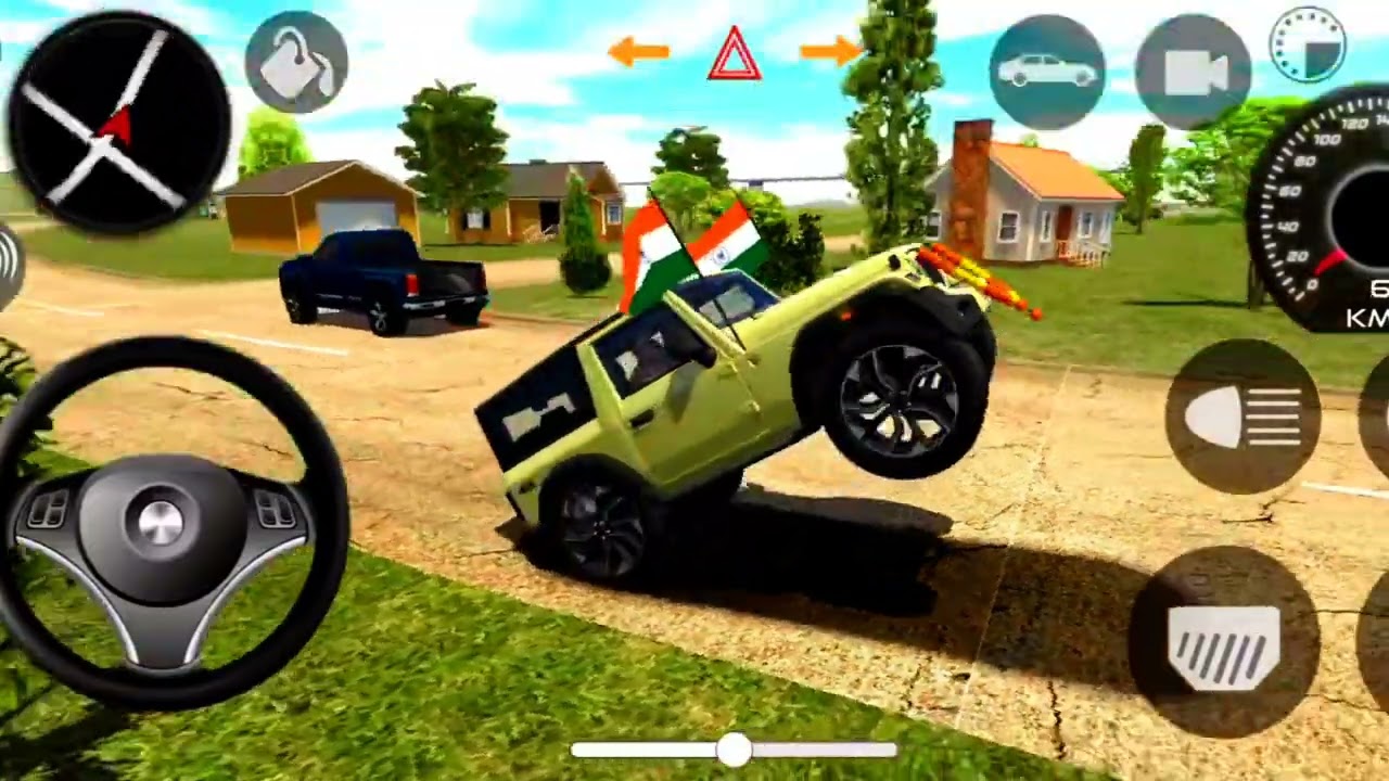 oller ||song|| ❤️‍🩹😈new model 4X4 Mahindra thar drive car game simulator