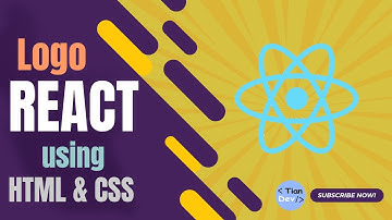 React Logo Using HTML and CSS - Rotate Animation - TianDev