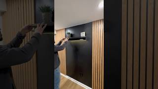 DIY floating shelve with a hidden compartment #diy #process #woodworking #reels