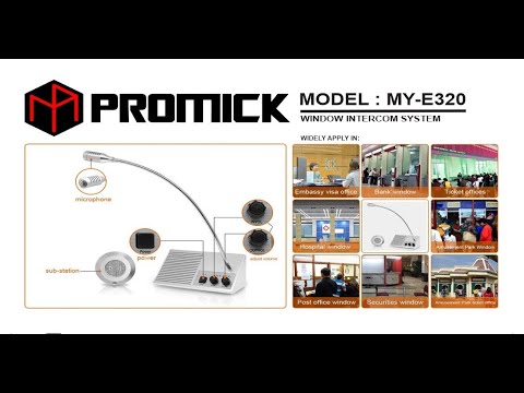 Mikrofon loket antrian Mik Mic partisi loket - Microphone window intercom system - PROMICK MY-E320