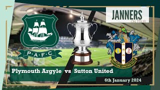 FA Cup 3rd Round: Plymouth Argyle 3-1 Sutton United (06\/01\/24) Match Day Vlog.