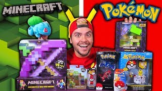 ABRINDO BRINQUEDOS DE POKEMON E MINECRAFT (SURPRESA)