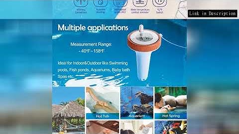 Wireless Pool Thermometer Floating Easy Read Digital Pool Thermometer Indoor Temperature Humidity Mo