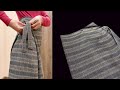 The easiest way to sew a skirt without elastic or zipper | DIY wrap skirt