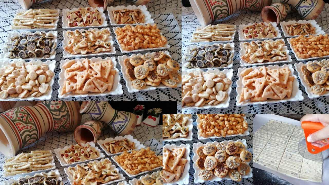 مملحات عاشوراء 2020من عجينة وحدة خرجت 9اشكال بنكهات مختلفة بدون مراشم مع ذكر ثمن💰البيع