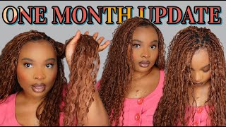 HOW I MAINTAIN MY BOHO BRAIDS - ONE MONTH UPDATE | GINGER BRAIDS | COLOR 30 | @MissOla