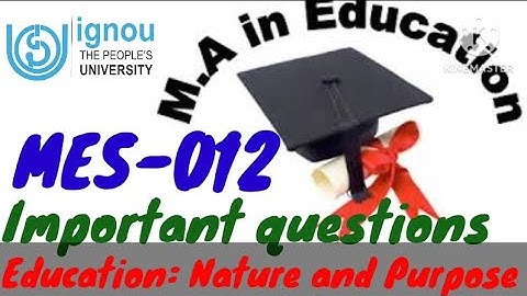 IGNOU M.A education MES-012 important question #ignou #ignouexam #M.Aeducation #MES-012 #ignounotes