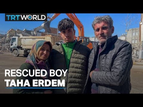 17-year-old quake victim Taha Erdem rescued from rubble
