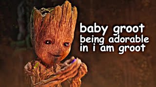 groot being adorable in i am groot season two for six and a half minutes