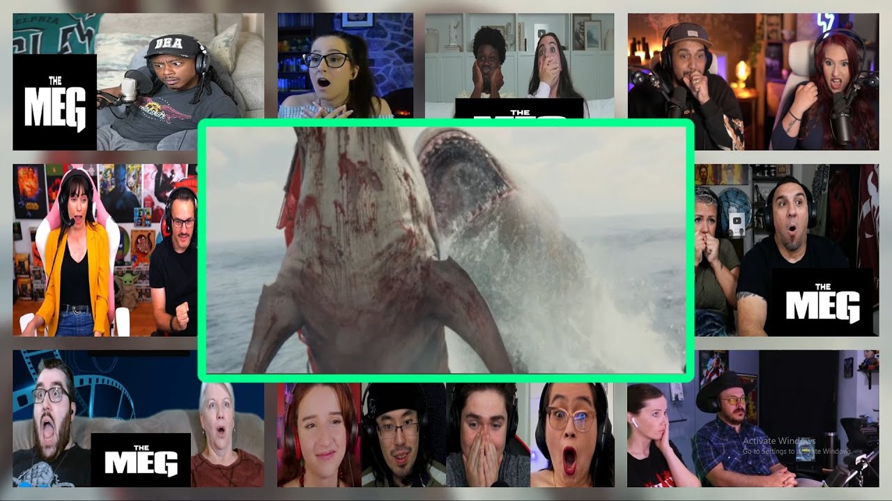 The Meg (2018) - We Killed The Megalodon Scene - (Reaction Mashup)