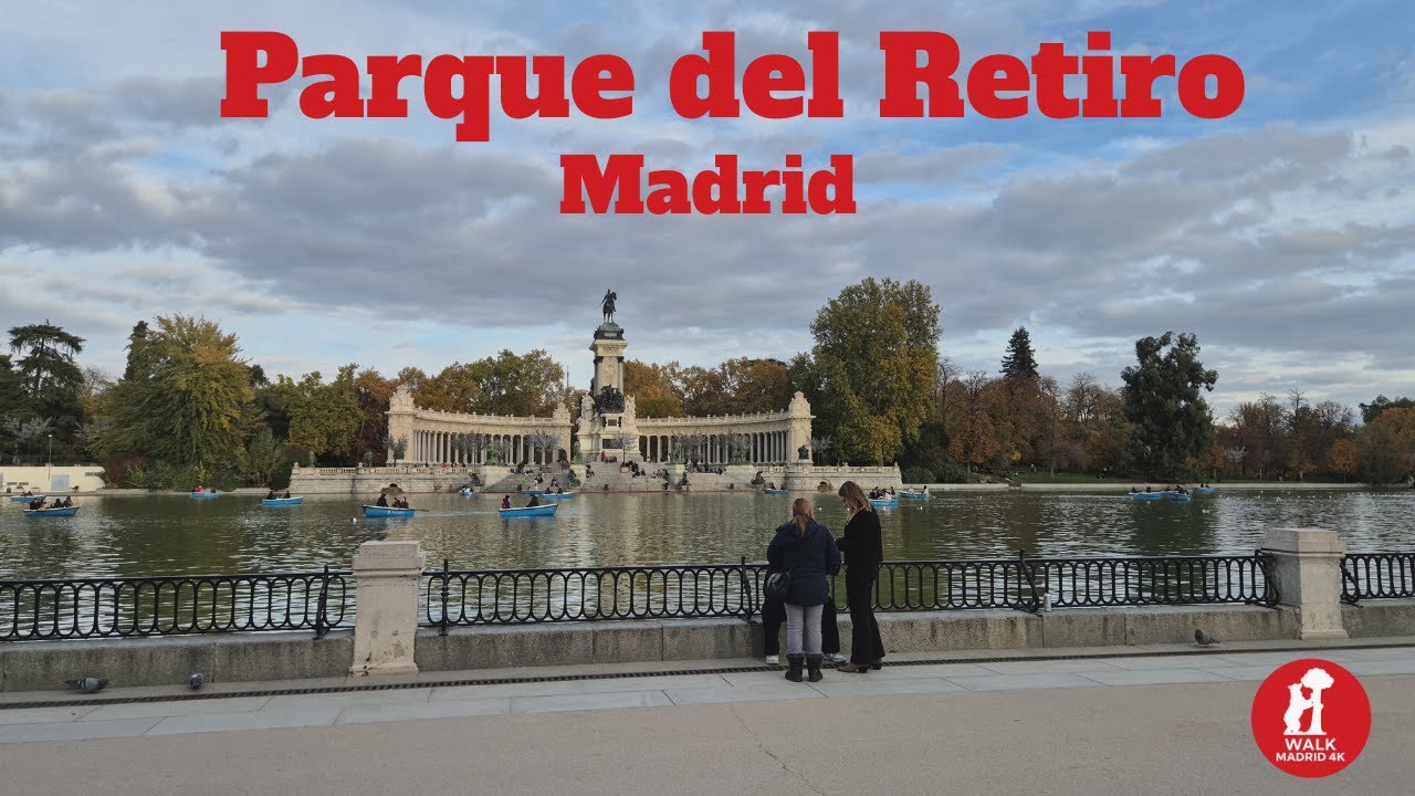 Parque del Retiro Madrid 4K 🌿 | El Parque Más Bonito de Madrid | Walking Tour