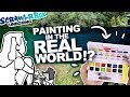 I LEFT MY DESK?! | Mystery Art Box | Scrawlrbox Unboxing | Plein Air Watercolor Painting