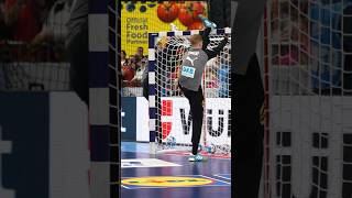 Handball Goalkeepers' Flexibility is insane 😱🤯 #handball #håndbold #ehfeuro2024