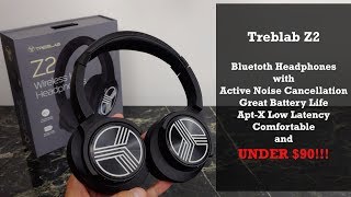 Bluetooth Active Noise Cancelling Headphones Under 90 Treblab Z2 Wireless