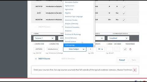 CSU Application: Transcript Entry - Academic Renewal