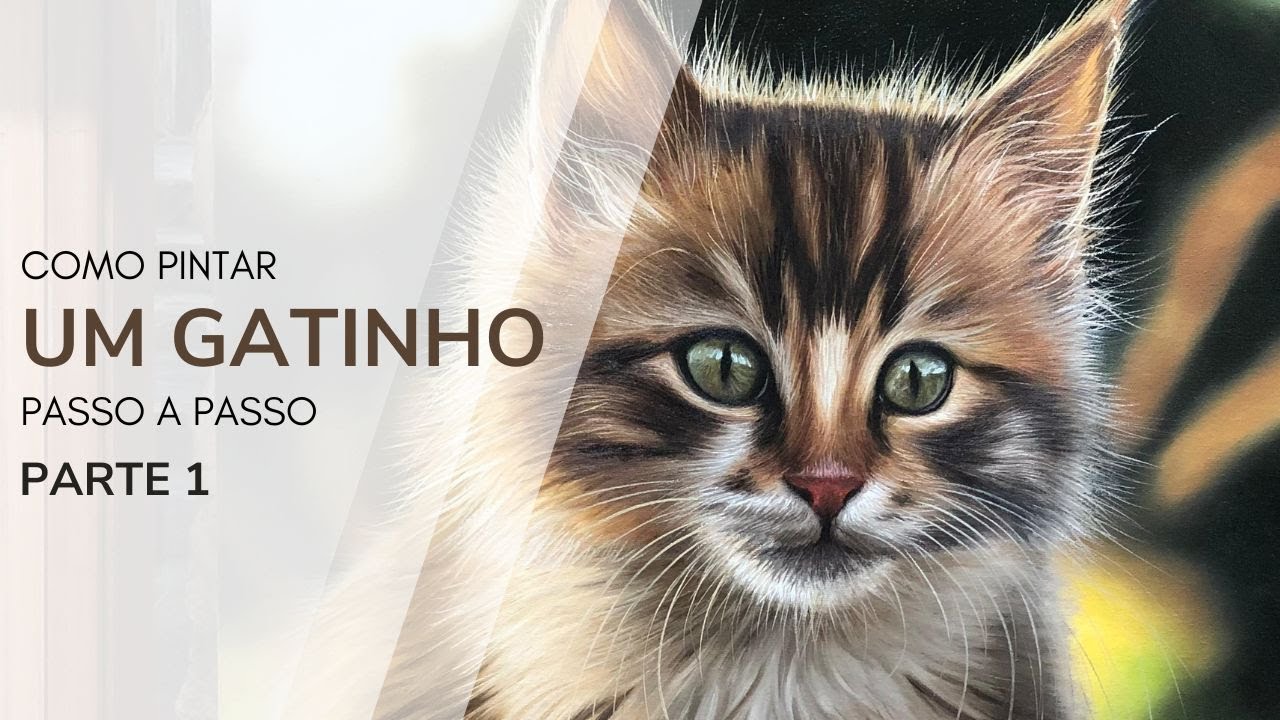 Como pintar um gatinho passo a passo - YouTube