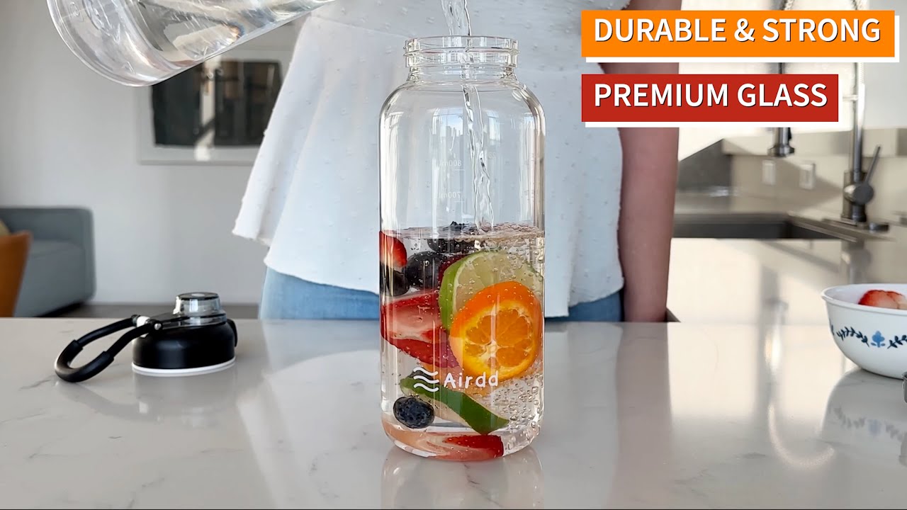 Bored of Plain Water? Try the Airdd Glass Bottle for a Refreshing Twist!