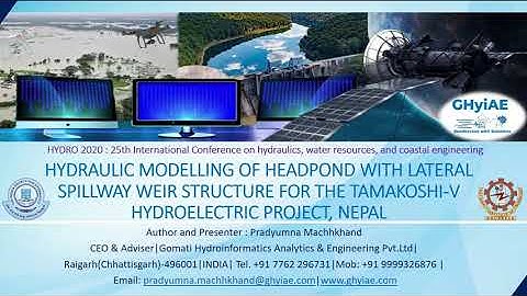 Hydraulic modelling of headpond with lateral spillway weir structure