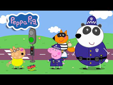 Peppa Pig investiga un misterioso incidente de tráfico 🚓🐷 Toon Mania - Super Mascotas
