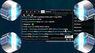 why no one responds to you warframe trade chat pt11