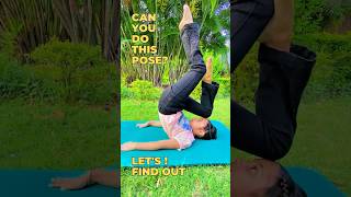 Can you do this pose Let's find out! #yoga #kidsyoga #flexibilitytraining #yogaforkids #beginneryoga