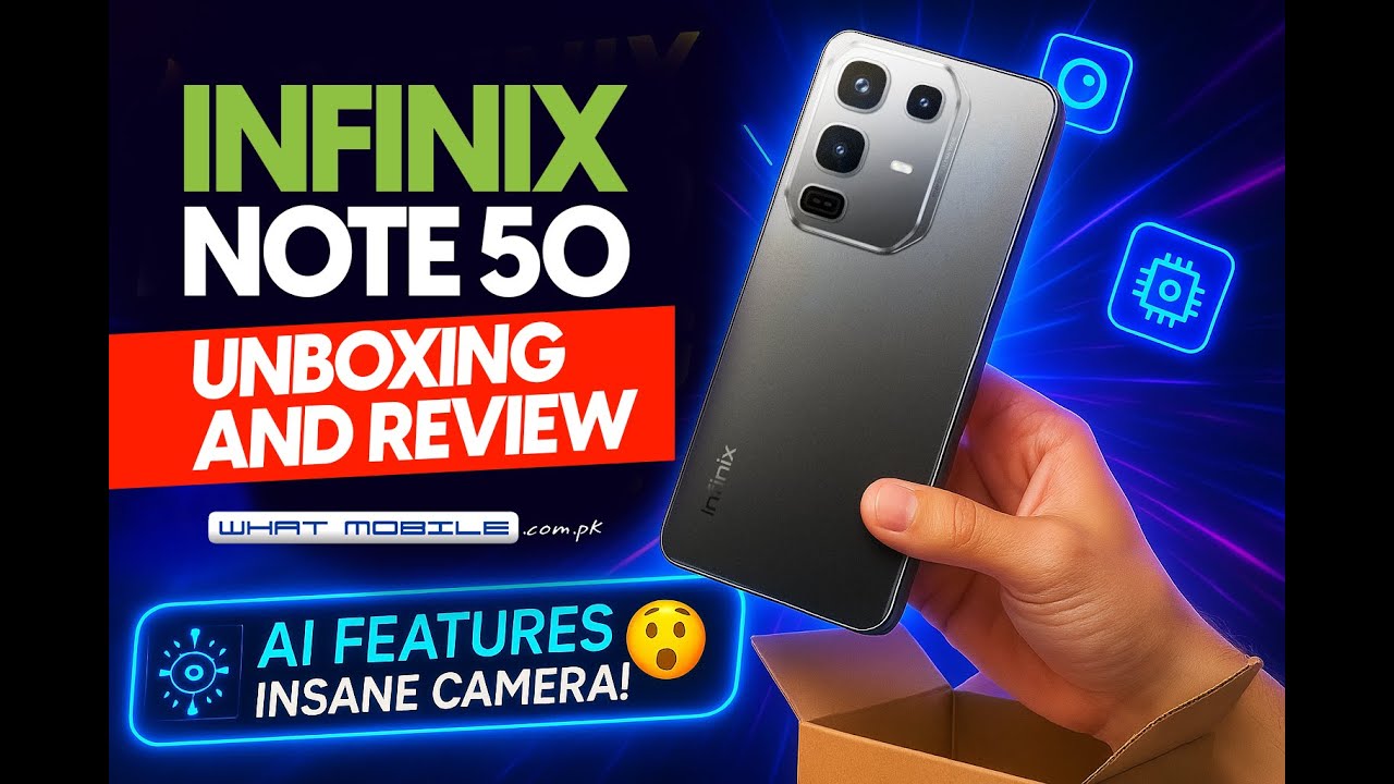Infinix Note 50 hands on Video Review Unboxing - WhatMobile
