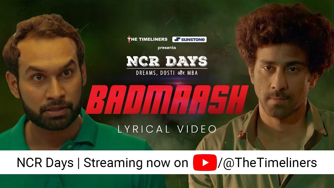 Badmaash Mafia Mix Lyrical Video  Akaash Mukherjee DG IMMORTALS  NCR Days Web Series