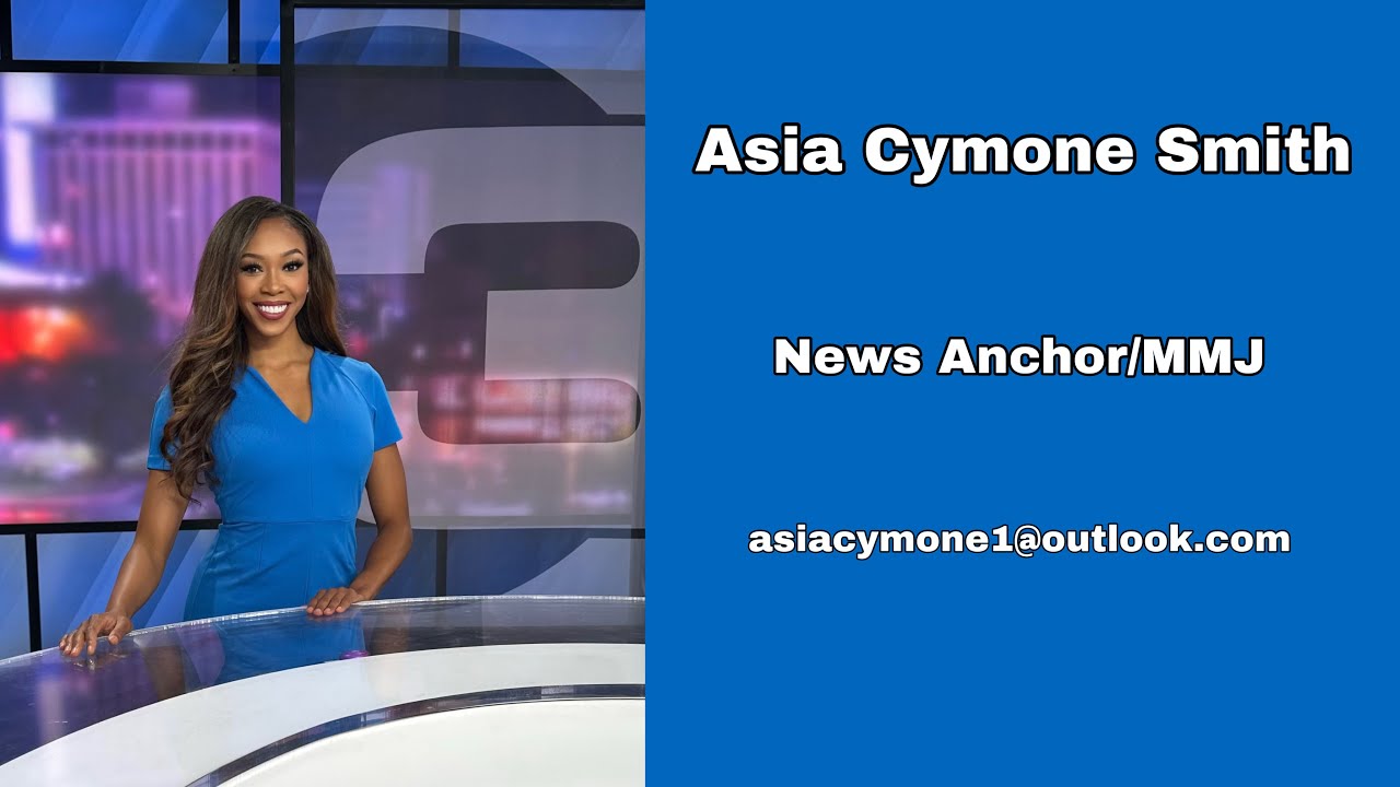 Cymone Rice Asia Cymone Smith News Anchor/Reporter Reel 2025 - YouTube