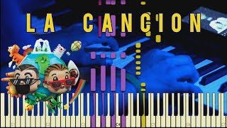 J. Balvin ft. Bad Bunny - La Canción | Piano Tutorial Synthesia / Cover screenshot 4